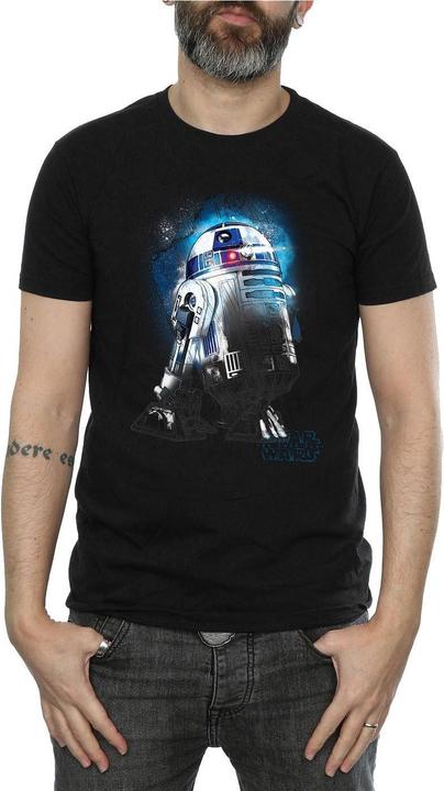 Actual product image Star Wars Mens R2-D2 Brushed Cotton T-Shirt (M)