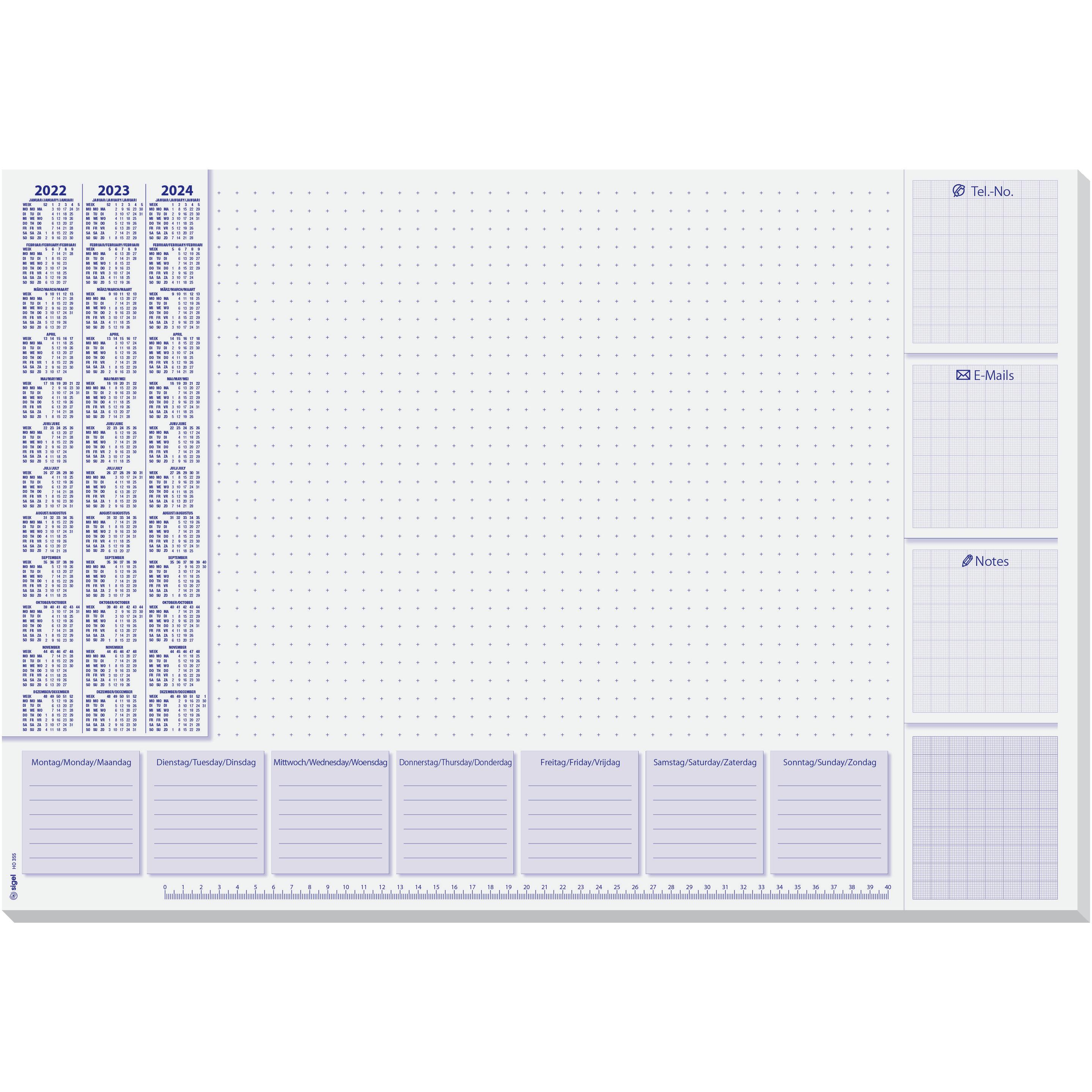 Sigel Sottomano per Scrivania, Lilla (59,5 x 41 cm)