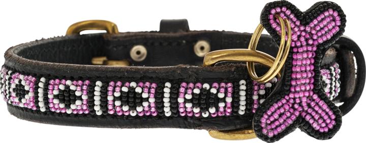Produktbild Kampuni Hundehalsbånd Skinny Rafiki pink medium, 53x2,1 cm (Hund, Hundesport)