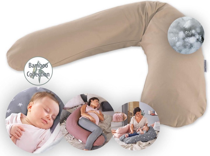 Produktbild Theraline Stillkissen "Das Original" mit Polyester Hohlfaser Füllung inkl. Bezug 190 cm (190 cm)
