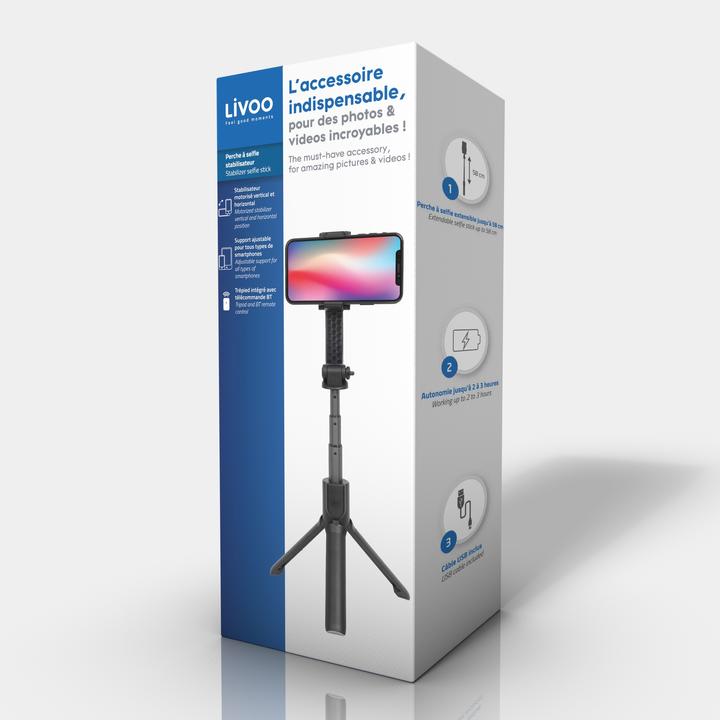 Image du produit Livoo Canne à selfie stabilisante