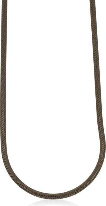 Xen Schlangenkette 42 cm lang aus 925 Silber black Rhodium (925 Sterling Silber, 42 cm)