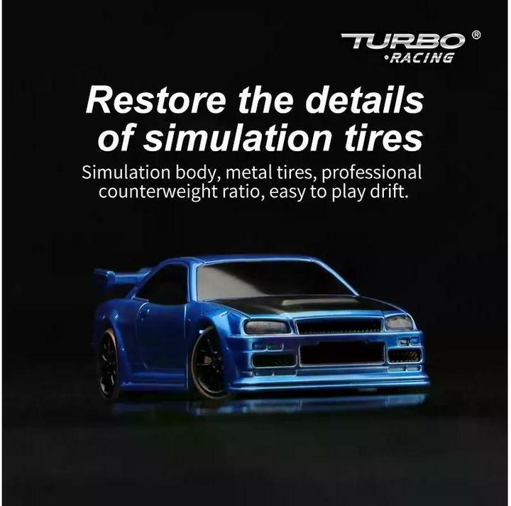 Produktbild Turbo Racing Micro Drift C64 (RTR Ready-to-Run)