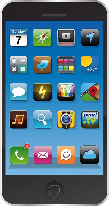 Produktbild Pearl Mikrofaser-Strandtuch im schwarzen Smartphone-Design, 170 x 100 cm (170 x 100 cm)