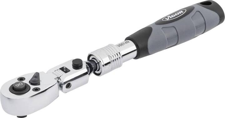 Produktbild Vigor Teleskop Gelenk-Umschaltknarre ∙ V6614N ∙ Vierkant 6,3 mm (1/4 Zoll) ∙ 225 mm (1/4")