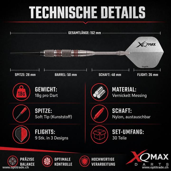 Actual product image XQ Max Soft tip dart set (18 g)
