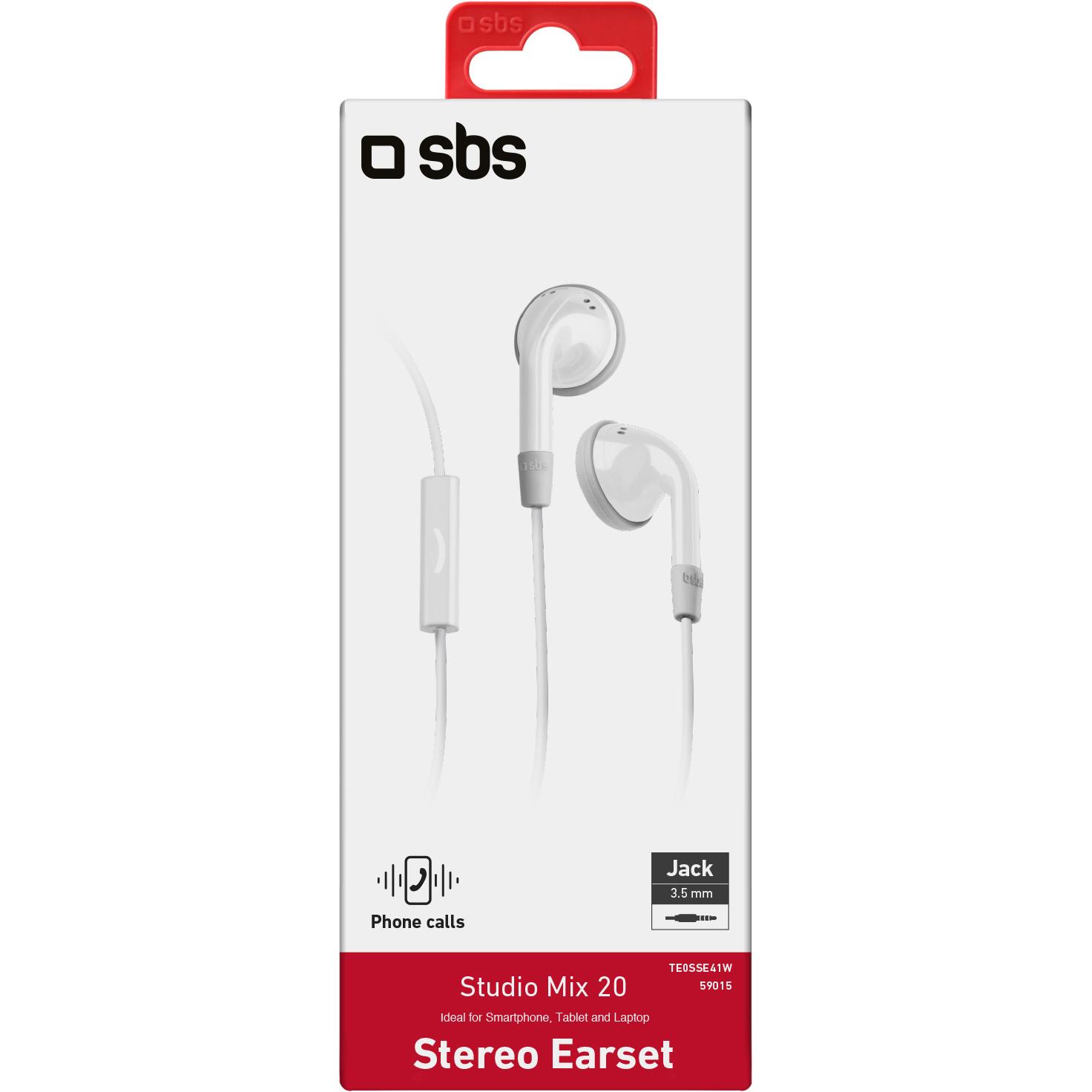 Thumbnail - SBS Studio mix 20 (Kabelgebunden), Kopfhörer, Weiss