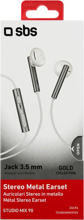 Produktbild SBS Stereo Metal Earset (Keine Geräuschunterdrückung, Kabelgebunden)