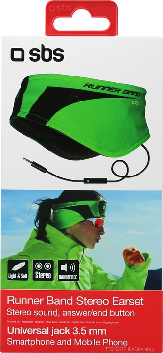 Image du produit SBS Sportband Runner avec écouteurs intégrés (Filaire)
