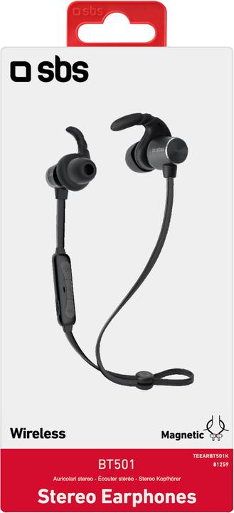 Image du produit SBS Écouteurs magnétiques sans fil BT501 (50 h, Sans fil)