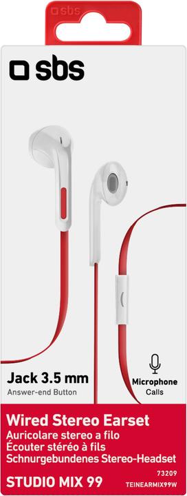 Actual product image SBS Studio Mix 99 wired stereo headphones (Cable)