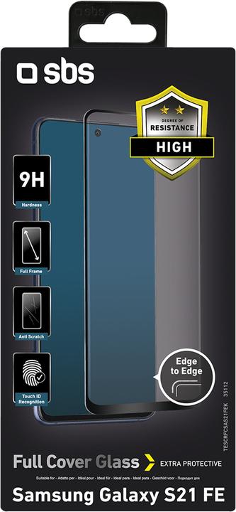 Actual product image SBS Full Cover Glass Screen Protector (1 Piece, Samsung Galaxy S21 FE)