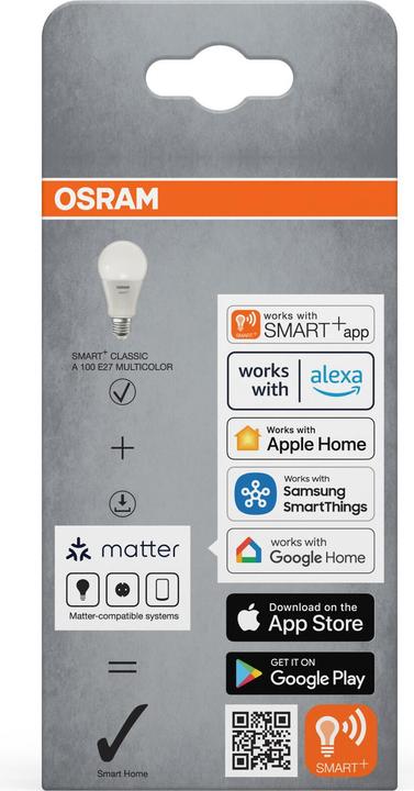 Produktbild Osram Smart+ Matter Classic (E27, 1521 lm, 1x)
