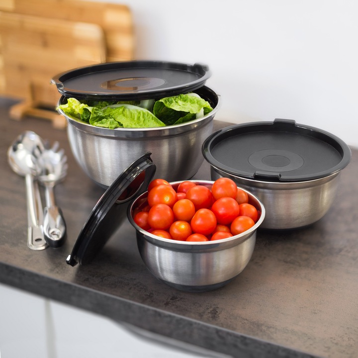 Actual product image Relaxdays Bowl set (25.50 cm, 7.30 l, 4 x)