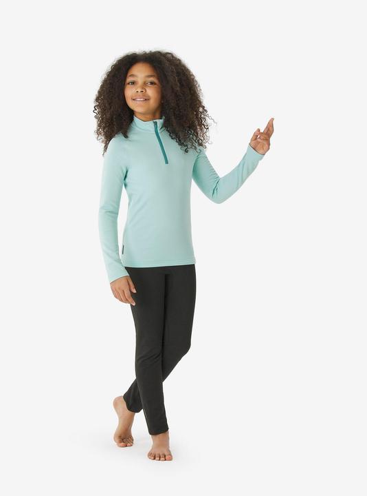 Actual product image Wedze Skiunterhemd Kinder warm 1/2-Reissverschluss - BL500 türkis (116)
