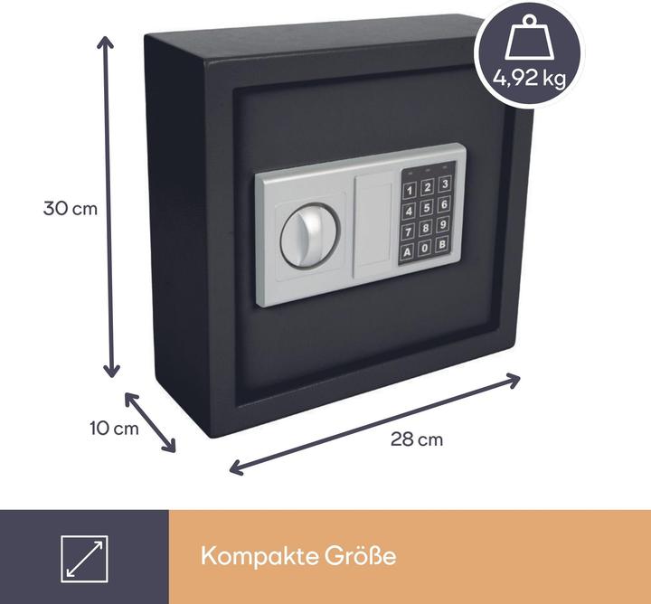 Produktbild Velleman SCHLÜSSELTRESOR - 28 x 30 x 10 cm - 30 Schlüssel