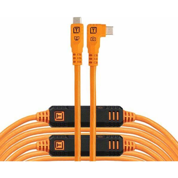Tether Tools TetherPro USB-C Optima 10G rechts orange 9,4m (9.40 m, USB 3.2 Gen 2), USB Kabel