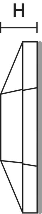 Actual product image HellermannTyton Mounting base, 19.0 x 19.0 mm, black (Fixing loops, 19 mm, 100 pcs.)