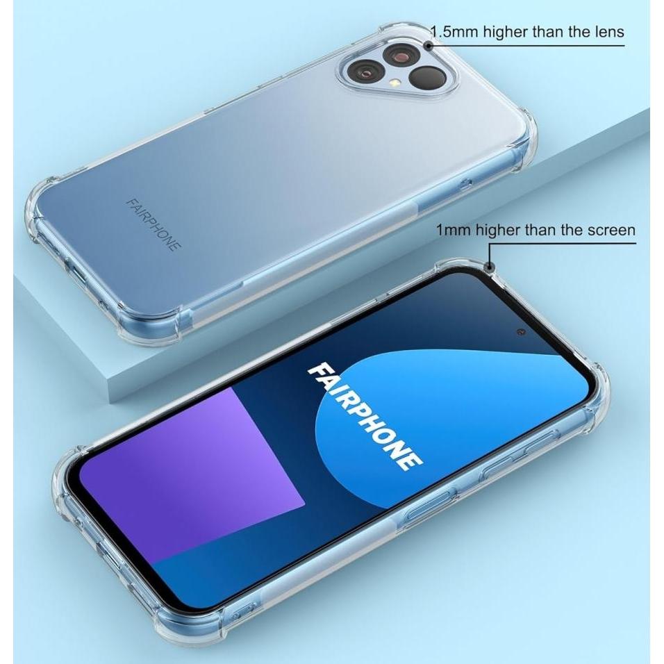 Thumbnail - Screenguard Crystal Soft Airbag Bumper (Fairphone 5), Smartphone Hülle, Transparent