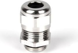 Actual product image RS PRO M12 x 1.5 Cable Gland With Locknut, Nickel