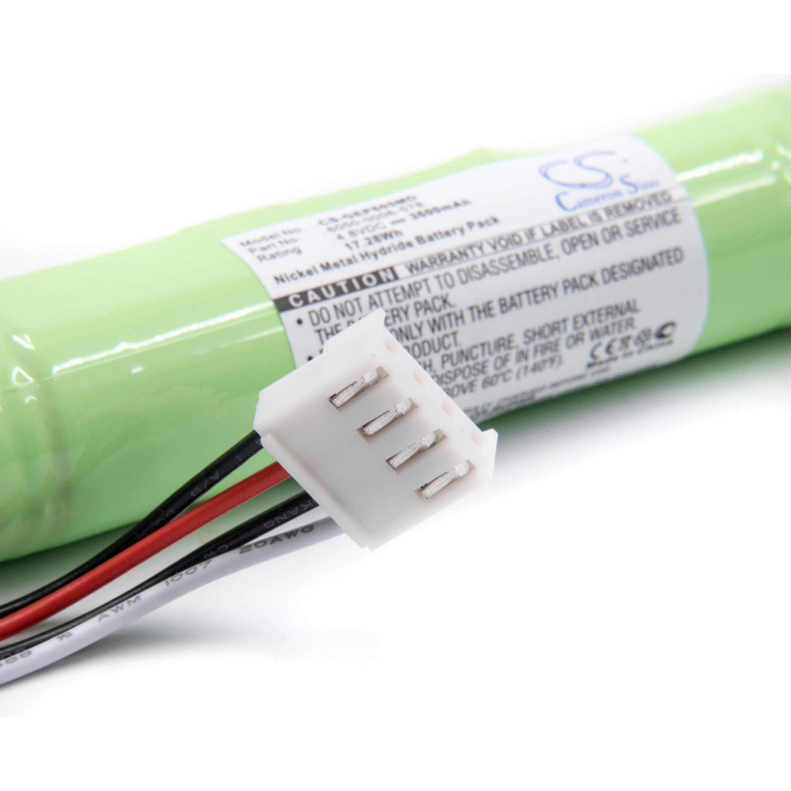 XCell Medizintechnik-Akku als Ersatz für GE / Datex Ohmeda 6050-0006-578 - 3600mAh, 4,8V, NiMH (1 Stk., 3600 mAh), Batte...