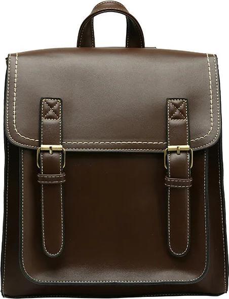 Produktbild Only-Bags.Store Vintage Pu Leder Tasche Rucksack Mode Schulranzen Hohe Qualität Freizeit Umhängetasche