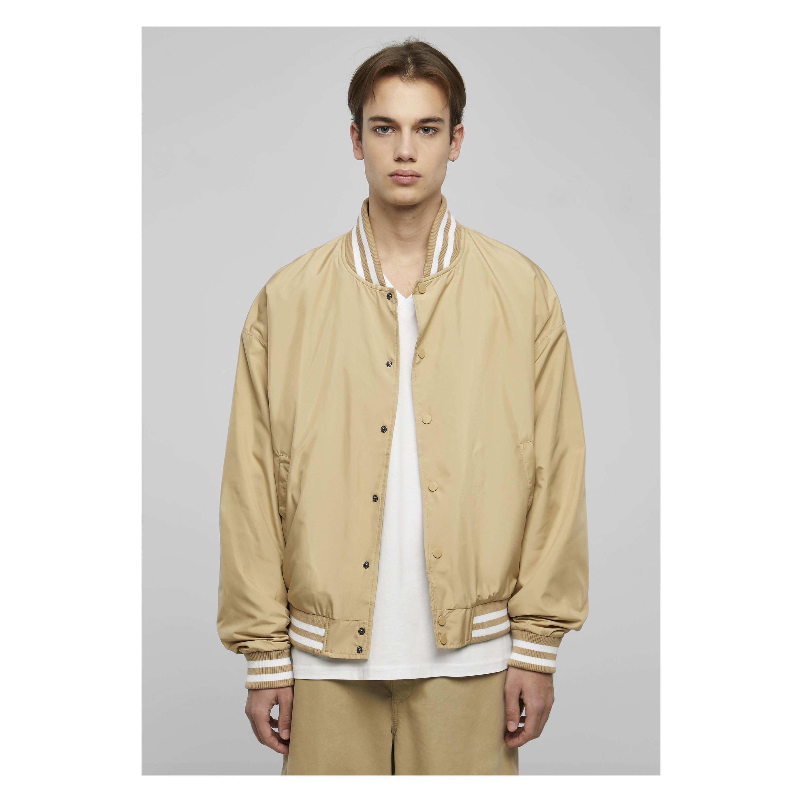 Urban Classics, Herren, Leichte Jacken, Light College Jacket - 71341, Beige, (L)
