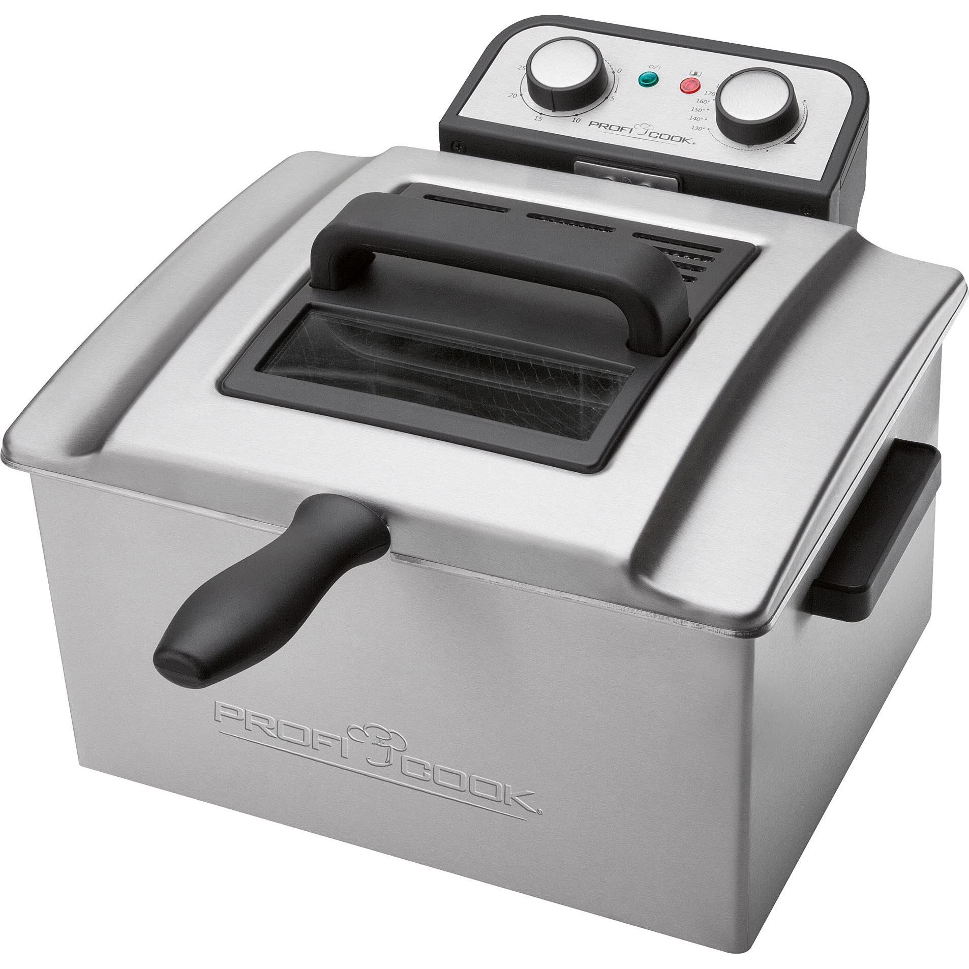 Proficook Fr 1038: Friggitrice Argento - Potenza 3000W