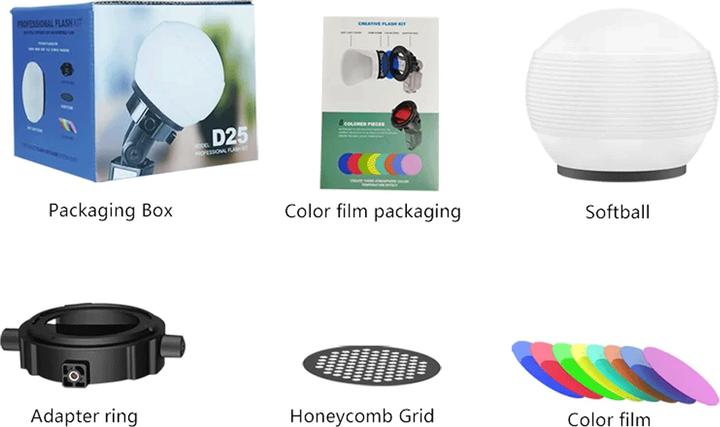 Image du produit Lensgo Kit de flash D25 (Diffuseur de flash)