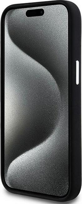 Actual product image DKNY DKHMP15MSMCHLK iPhone 15 Plus / 14 Plus 6.7" czarny/black hardcase Liquid Silicone Small Metal (Apple iPhone 14 Plus, Apple iPhone 15 Plus)