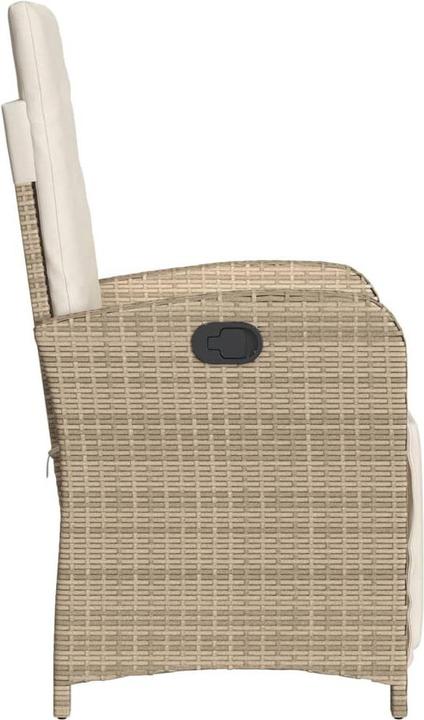 Image du produit vidaXL Fauteuil de jardin avec repose-pieds 2 pcs. Réglable