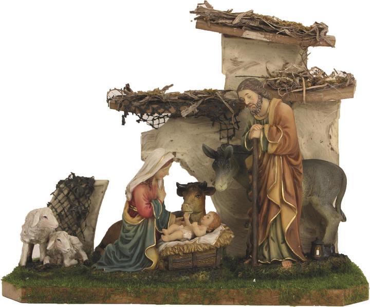Image du produit Botanic-Haus Crèche Étable avec figurines, 15 pièces