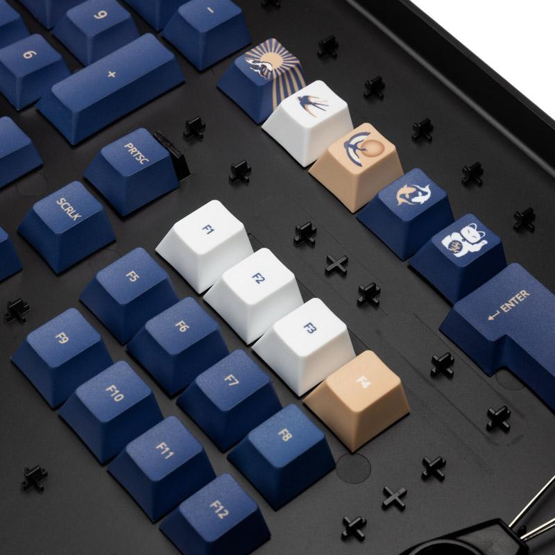 Thumbnail - Traitors UKIYO-E Tastenkappen (TRDUKI108UK), Keycaps, Schwarz, Weiss