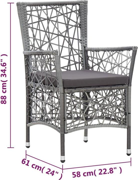 Produktbild vidaXL Ess-Set (150 x 90 x 75 cm)
