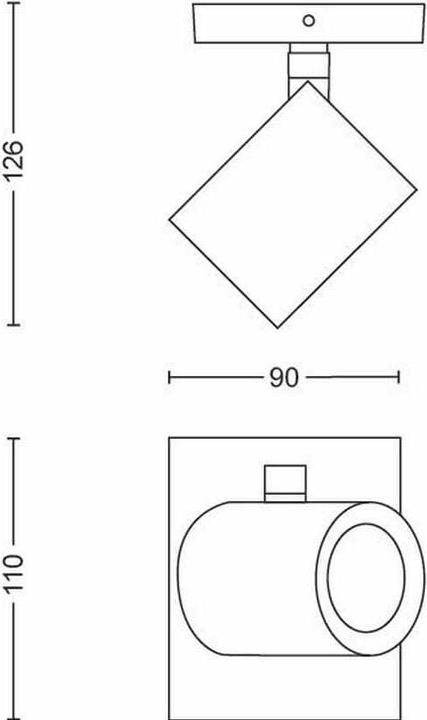 Productafbeelding Philips Hue Argenta (400 lm, GU10)