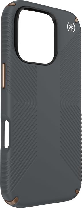 Actual product image speck Presidio2 Grip Apple iPhone 16 Pro Charcoal Grey - with Microban (Apple iPhone 16 Pro)