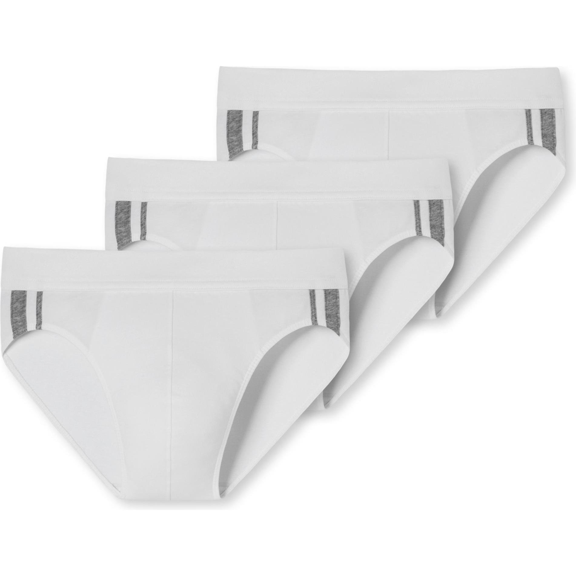 Schiesser, Herren, Unterhosen, Slips, Weiss, (10, 3er Pack)