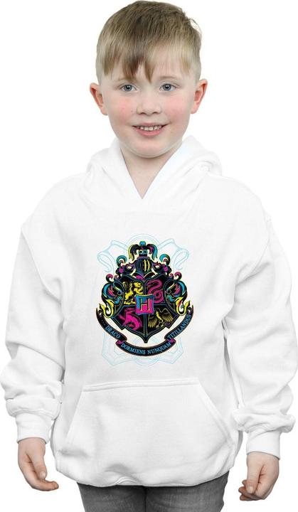 Produktbild Neon Hogwarts Crest Kapuzenpullover Jungen (128)