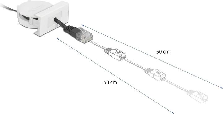 Actual product image Delock 81361 Network Cable Black (0.62 m)