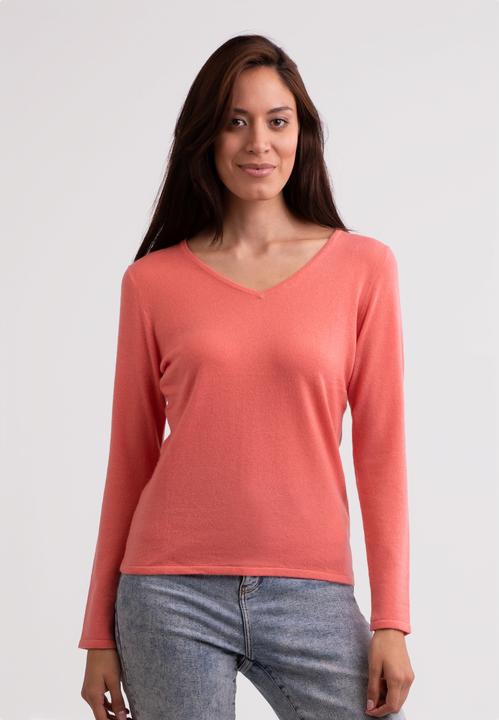 Actual product image Cash-Mere Recycelter Kaschmir V-Ausschnitt Pullover (XXL)