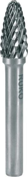 Produktbild Ruko Frässtift RBF Ø 16 mm Kopflänge 25 mm Schaft-Ø 6 mm Hartmetall Blank Verzahnung KVZ 4