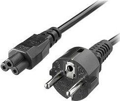 Actual product image equip 3-pin power cable for notebooks and monitors 1.8m (1.80 m)