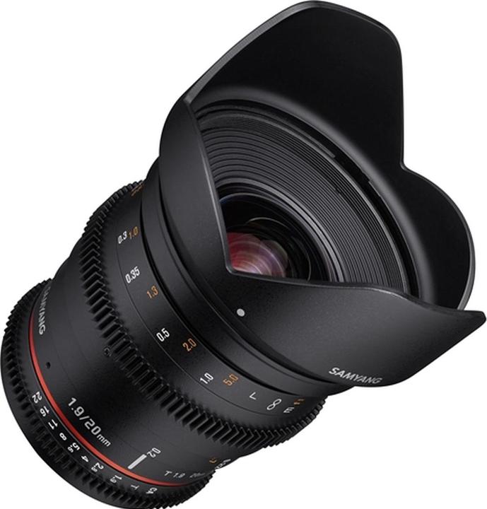 Actual product image Samyang 20mm T1.9 VDSLR Nikon (Nikon F, full size)