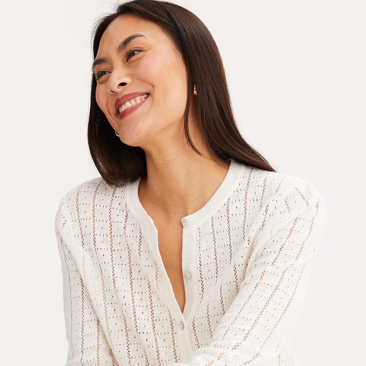 Produktbild Anne Weyburn Strickjacke mit Rundhalsausschnitt (S)