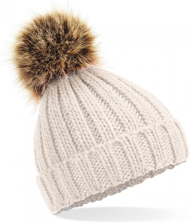 Immagine prodotto Beechfield Berretto con pom pom in pelliccia sintetica spessa donna
