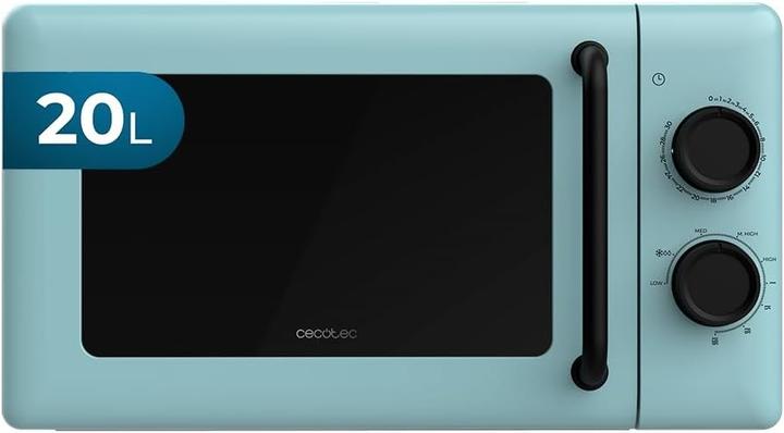 Produktbild Cecotec Mechanische Mikrowelle mit Grillfunktion, 6 Leistungsstufen, Timer und Innenbeleuchtung (20 l)