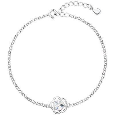 Evolution Group, Armschmuck, Silver bracelet with Swarovski crystal 33117.1