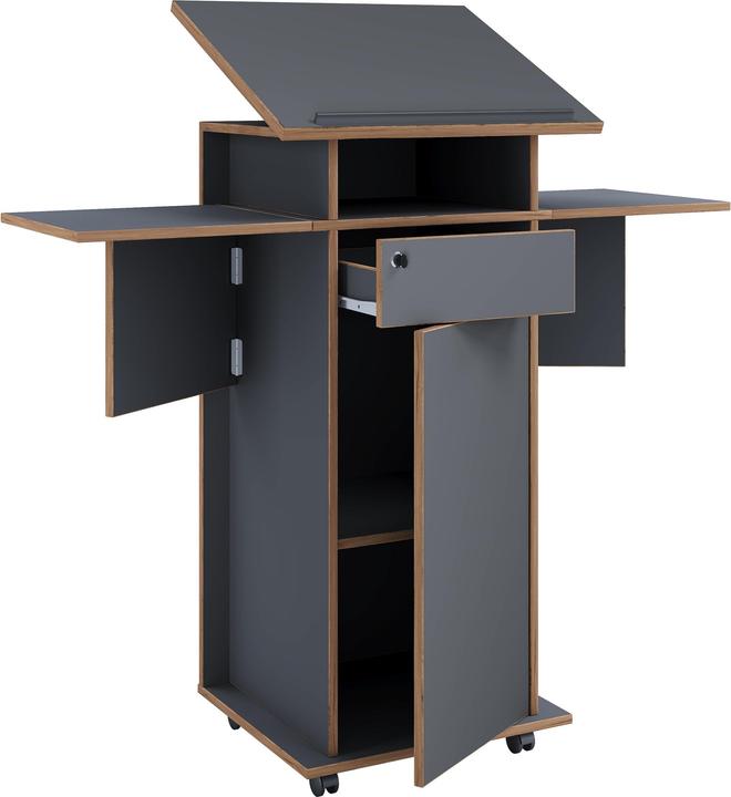 Image du produit VCM Holz Stehpult Rednerpult Rollen Salia T