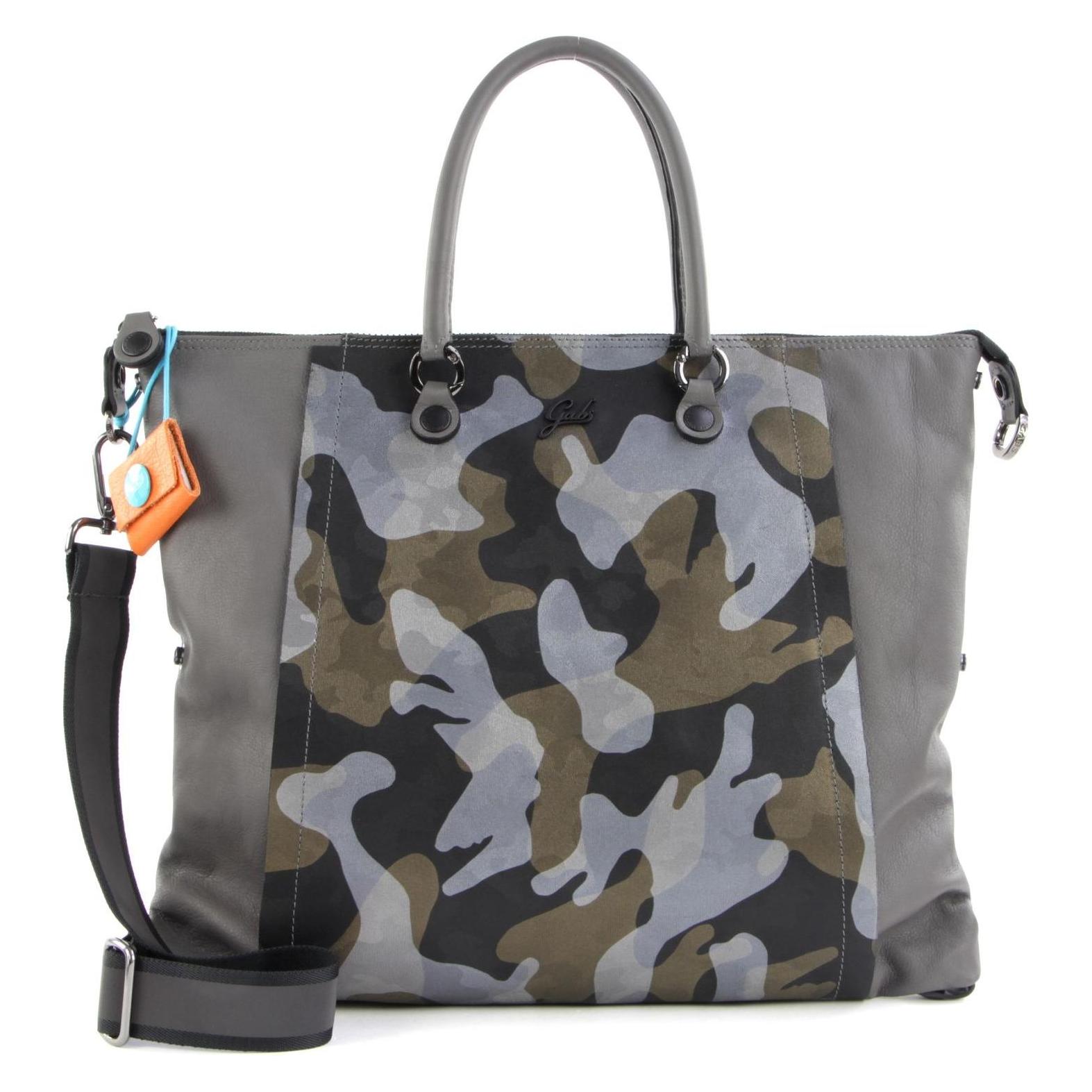 Gabs, Damen, Handtasche, Bellona Flat Bag, Mehrfarbig, Grau