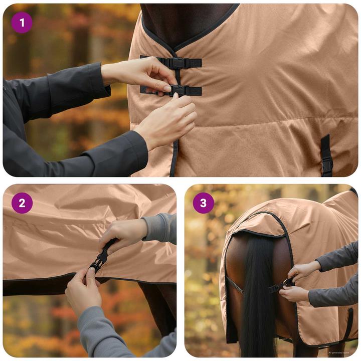 Produktbild vidaXL Pferdedecke (155 cm)